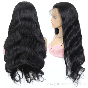 Cheap Body Wave European Human Virgin Hair Pre Plucked Full Lace Wig Natural Color Body Wave European Full Lace Human Hair Wig